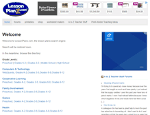 Tablet Screenshot of lessonplanz.com